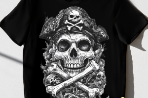 T-shirt pour homme et femme Pirate