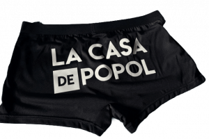 Caleçon pour Homme Satin noir « réfléchissant »