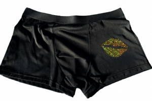 Caleçon pour Homme Satin noir « or »