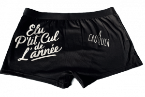 Caleçon pour Homme Satin noir « réfléchissant »