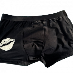 Caleçon pour Homme Satin noir « réfléchissant »