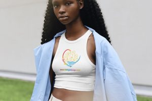 Crop Top femme blanc SwingersCap