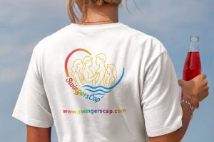 T-shirt pour homme / femme blanc SwingersCap